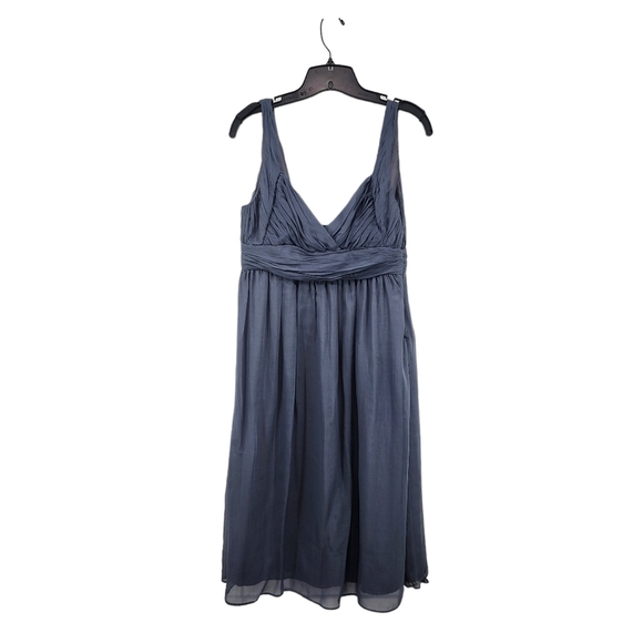 Zara Women's 100% Silk Sleeveless Wrap Style Midi Sheer Dress - S - Picture 1 of 6